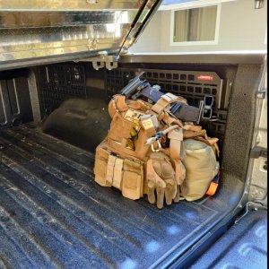 RAM 1500 Bedside Rack System - BuiltRight Industries - 4pc Kit - `19-`27